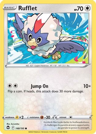 Rufflet 148/195  - Common - SWSH12: Silver Tempest