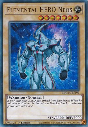 Elemental HERO Neos (Ultra Pharaoh's Rare) (MAMA-EN106) - Ultra Pharaoh’s Rare - Magnificent Mavens
