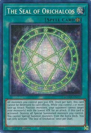 The Seal of Orichalcos (Ultra Pharaoh's Rare) (MAMA-EN111) - Ultra Pharaoh’s Rare - Magnificent Mavens