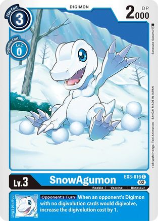 SnowAgumon (EX3-016)  Common - Draconic Roar