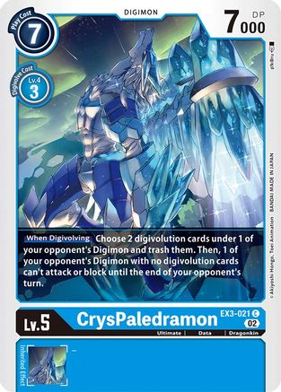 CrysPaledramon (EX3-021)  Common - Draconic Roar