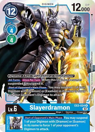 Slayerdramon (EX3-024) Foil Rare - Draconic Roar