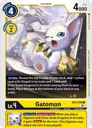 Gatomon (EX3-030)  Common - Draconic Roar