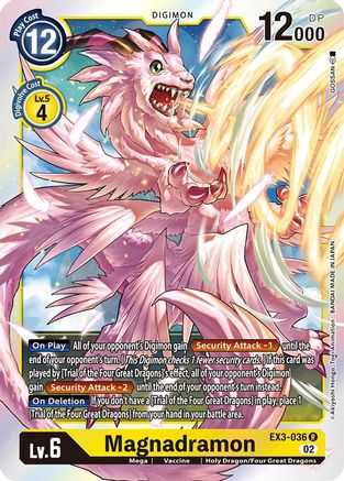 Magnadramon (EX3-036) Foil Rare - Draconic Roar