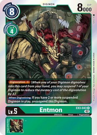 Entmon (EX3-043) Foil Rare - Draconic Roar