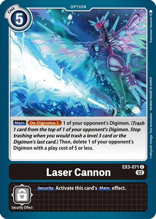 Laser Cannon (EX3-071)  Common - Draconic Roar