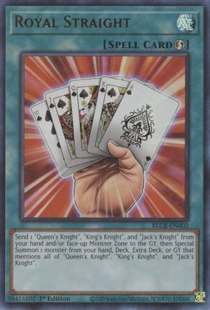 Royal Straight (BLCR-EN002) - Ultra Rare - Battles of Legend: Crystal Revenge