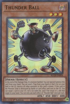 Thunder Ball (BLCR-EN004) - Ultra Rare - Battles of Legend: Crystal Revenge