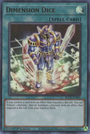 Dimension Dice (BLCR-EN006) - Ultra Rare - Battles of Legend: Crystal Revenge