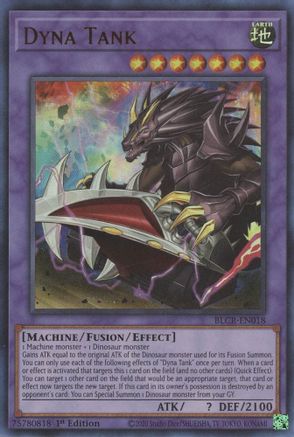 Dyna Tank (BLCR-EN018) - Ultra Rare - 1st Edition - Battles of Legend: Crystal Revenge