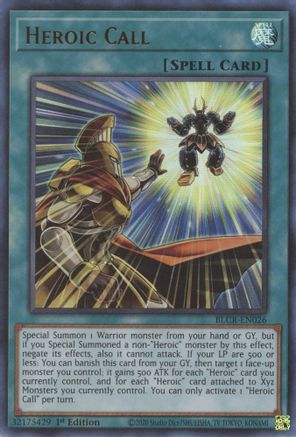 Heroic Call (BLCR-EN026) - Ultra Rare - Battles of Legend: Crystal Revenge