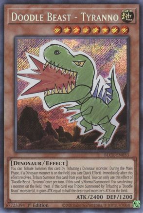 Doodle Beast - Tyranno (BLCR-EN033) - Secret Rare - 1st Edition - Battles of Legend: Crystal Revenge