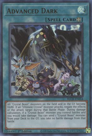 Advanced Dark (BLCR-EN054) - Ultra Rare - 1st Edition - Battles of Legend: Crystal Revenge