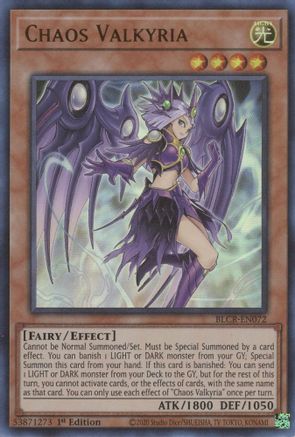 Chaos Valkyria (BLCR-EN072) - Ultra Rare - 1st Edition - Battles of Legend: Crystal Revenge