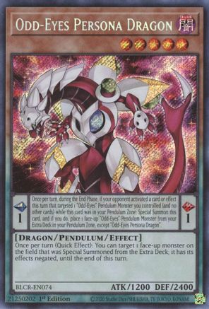 Odd-Eyes Persona Dragon (BLCR-EN074) - Secret Rare - Battles of Legend: Crystal Revenge
