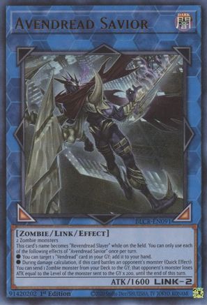 Avendread Savior (BLCR-EN091) - Ultra Rare - 1st Edition - Battles of Legend: Crystal Revenge