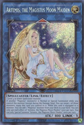 Artemis, the Magistus Moon Maiden (BLCR-EN095) - Secret Rare - Battles of Legend: Crystal Revenge
