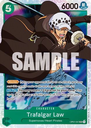 Trafalgar Law (047) (OP01-047) - Foil Super Rare - Romance Dawn
