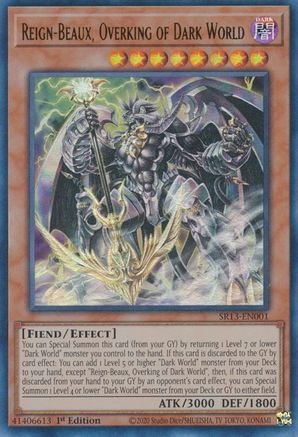Reign-Beaux, Overking of Dark World (SR13-EN001) - Ultra Rare - 1st Edition - Structure Deck: Dark World