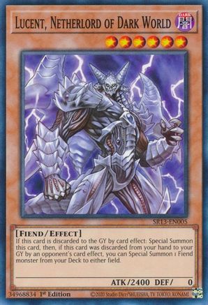 Lucent, Netherlord of Dark World (SR13-EN005) - Common - 1st Edition - Structure Deck: Dark World