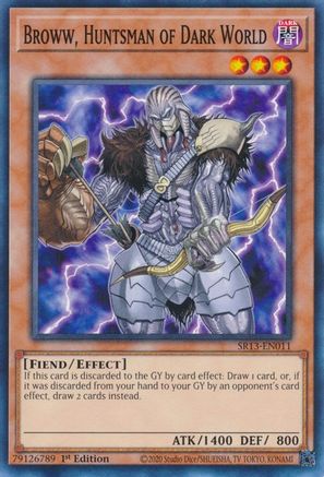 Broww, Huntsman of Dark World (SR13-EN011) - Common - Structure Deck: Dark World