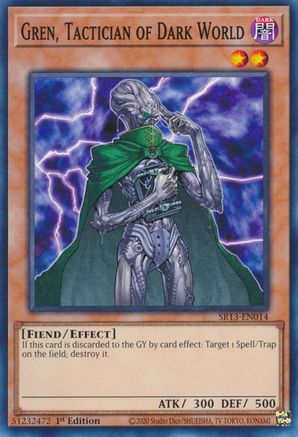 Gren, Tactician of Dark World (SR13-EN014) - Common - 1st Edition - Structure Deck: Dark World