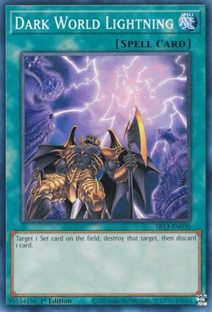 Dark World Lightning (SR13-EN030) - Common - 1st Edition - Structure Deck: Dark World