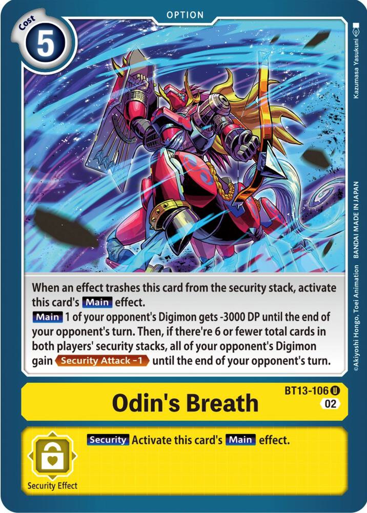 Odins Breath BT13-106 U (Versus Royal Knights) 
