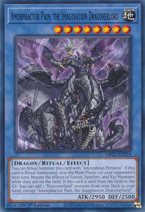 Amorphactor Pain the Imagination Dracoverlord MP23-EN278 (25th Anniversary Tin: Dueling Heroes Mega Pack)  - 1st Edition