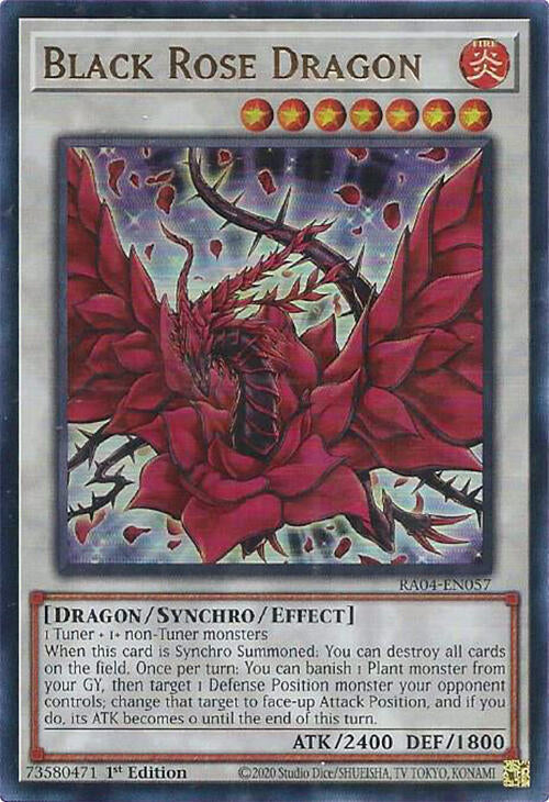 Black Rose Dragon UR RA04-EN057 (Quarter Century Stampede)  - 1st Edition