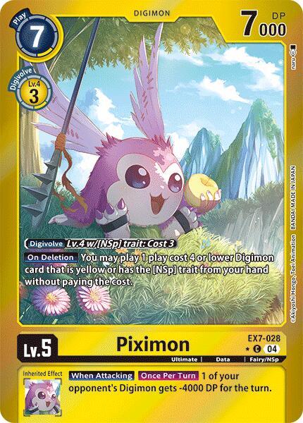 Piximon Foil EX7-028 C (Digimon LIBERATOR)  - Foil