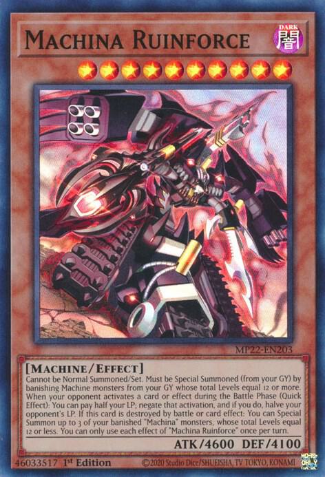 Machina Ruinforce MP22-EN203 (2022 Tin of the Pharaoh's Gods)  - 1st Edition