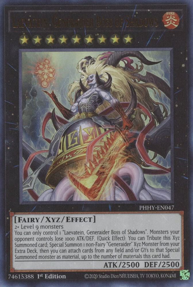 Laevatein Generaider Boss of Shadows PHHY-EN047 (Photon Hypernova)  - 1st Edition