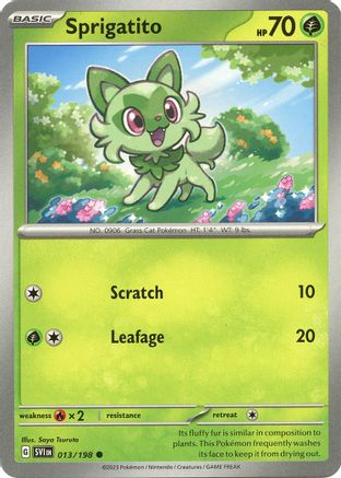 Sprigatito 13  - Common - SV01: Scarlet & Violet Base Set