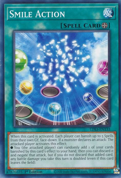 Smile Action LDS3-EN133 (Legendary Duelists: Season 3)  - 1st Edition