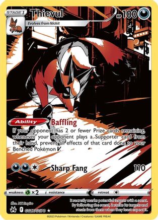 Thievul GG17/70 Holofoil - Ultra Rare - Crown Zenith: Galarian Gallery