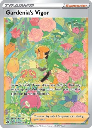 Gardenia's Vigor GG61/70 Holofoil - Ultra Rare - Crown Zenith: Galarian Gallery