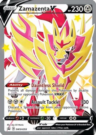 Zamazenta V (Shiny) - SWSH293 SWSH293/307 Holofoil - Promo - SWSH: Sword & Shield Promo Cards