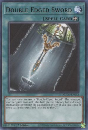 Double-Edged Sword (AMDE-EN043) - Rare - 1st Edition - Amazing Defenders
