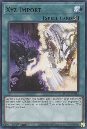 Xyz Import (AMDE-EN044) - Rare - 1st Edition - Amazing Defenders
