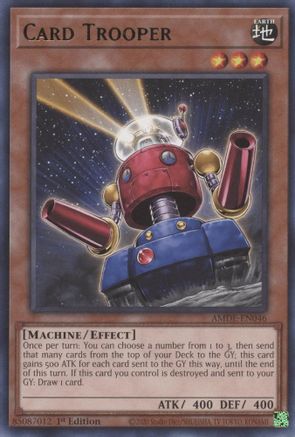Card Trooper (AMDE-EN046) - Rare - 1st Edition - Amazing Defenders