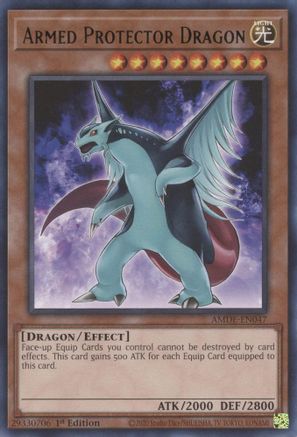Armed Protector Dragon (AMDE-EN047) - Rare - 1st Edition - Amazing Defenders