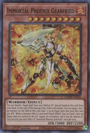 Immortal Phoenix Gearfried (AMDE-EN049) - Super Rare - 1st Edition - Amazing Defenders