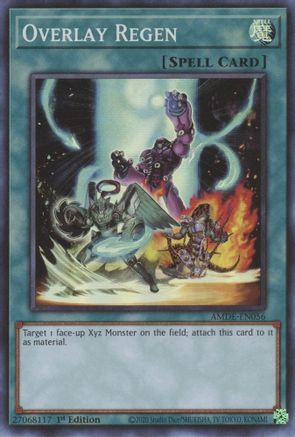 Overlay Regen (AMDE-EN056) - Super Rare - 1st Edition - Amazing Defenders