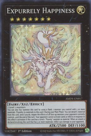 Expurrely Happiness (AMDE-EN017) - Super Rare - 1st Edition - Amazing Defenders