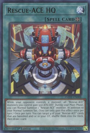 Rescue-ACE HQ (AMDE-EN008) - Rare - Amazing Defenders