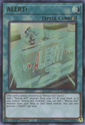 ALERT! (AMDE-EN010) - Ultra Rare - 1st Edition - Amazing Defenders