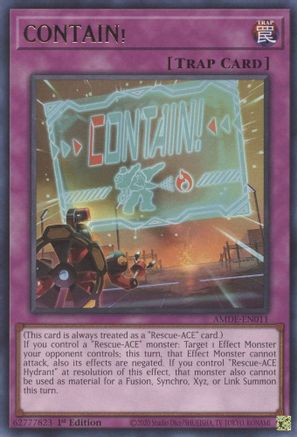 CONTAIN! (AMDE-EN011) - Rare - Amazing Defenders