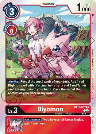 Biyomon (BT11-007) Foil Rare - Dimensional Phase