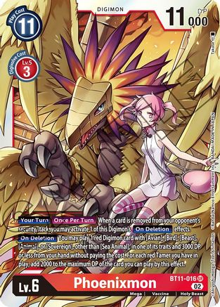 Phoenixmon (BT11-016) Foil Super Rare - Dimensional Phase